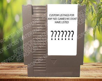 Custom Game For Any NES Games  - For Nintendo NES NTSC English