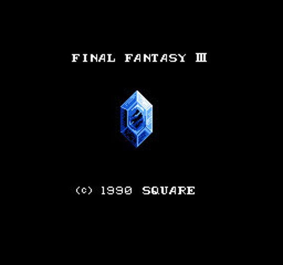 ファイナルファンタジーIII 3 - Nintendo NES NTSC 英語版 - Etsy 日本 