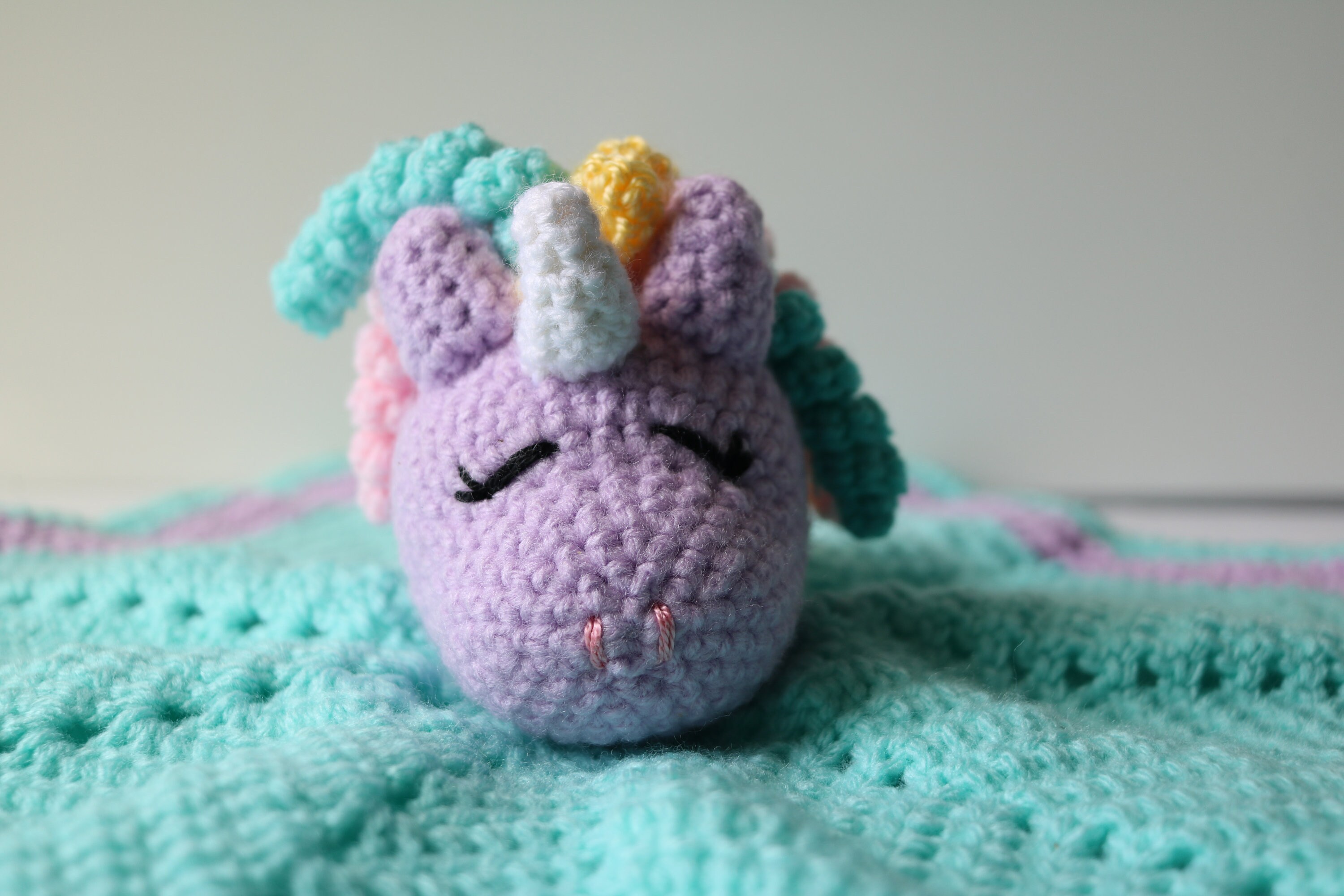 Unicorn Baby Lovey Newborn Baby Soft infant lovie handmade Etsy