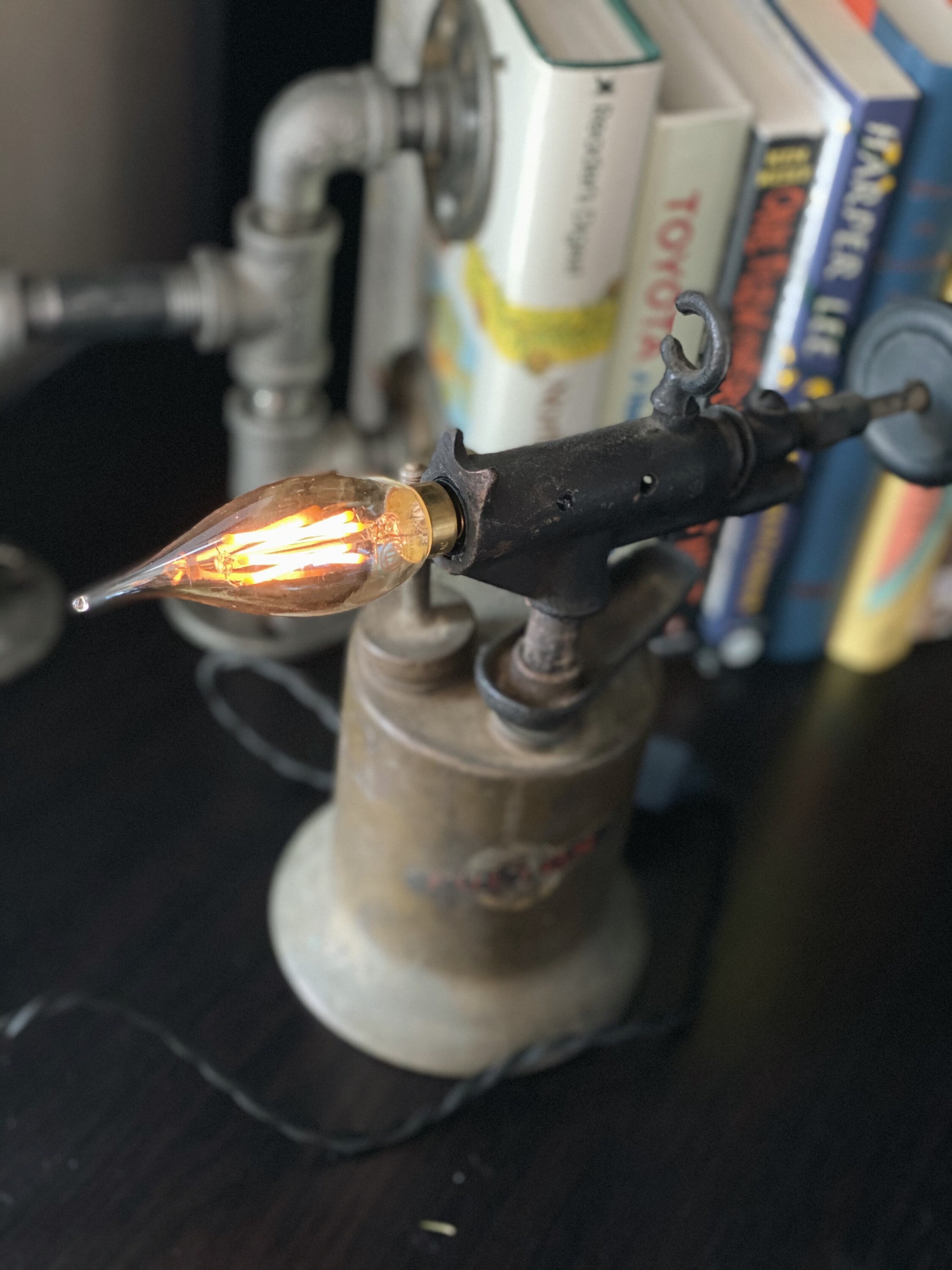 Fulton Blow Torch Lamp Etsy