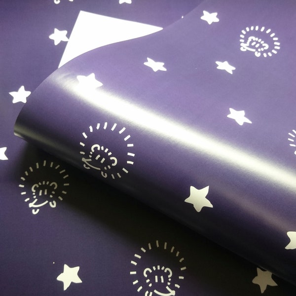 Hedgehogs & Stars Wrapping Paper - Cute Animal Constellation Gift Wrap