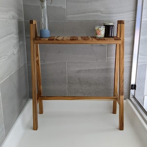 Teak Shower Accessory Shelf | Perfect for Birthdays, Wedding Gifts, Housewarming, and More! Free Shipping!