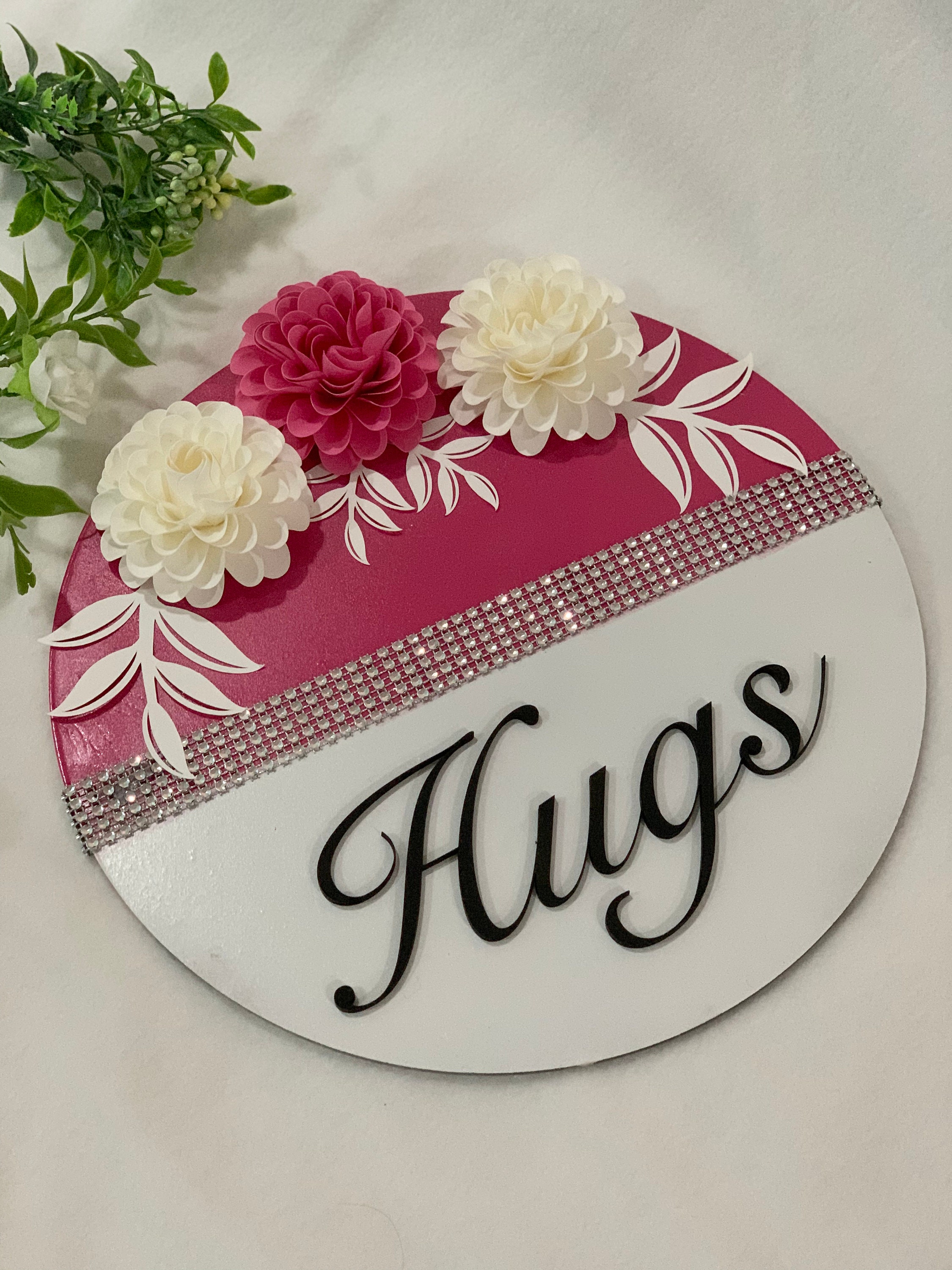 Valentines wood signs Wood Round signage Wood Heart Etsy