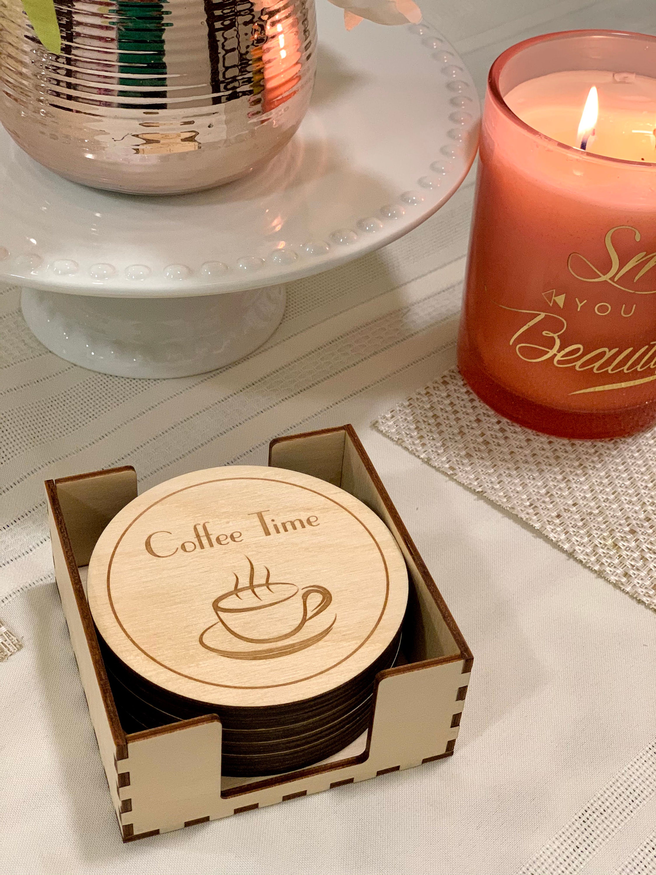 Personalized Coasters Engraved Coaster Setmonogrammed Gift Etsy