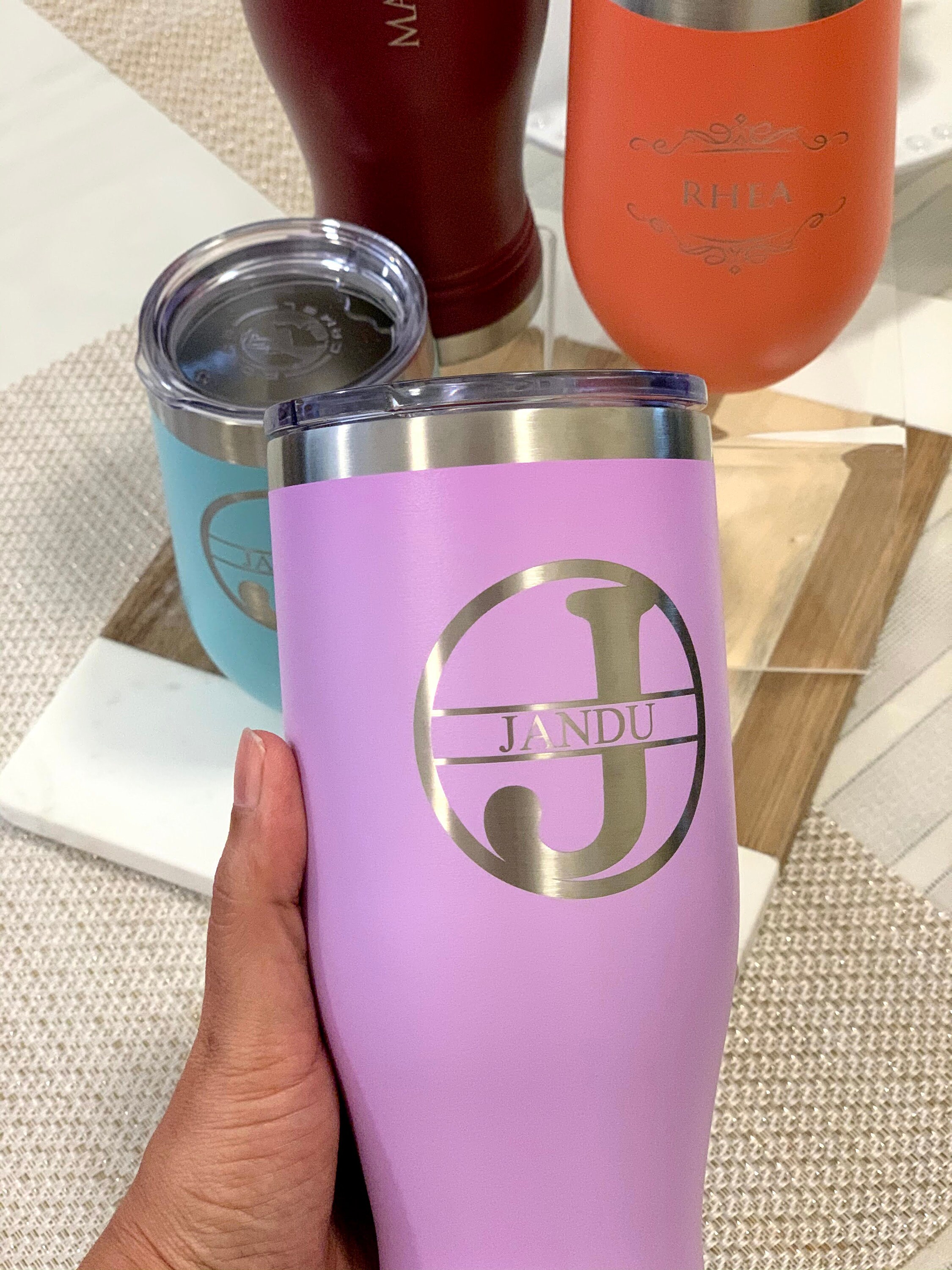 Personalized Laser Engraved Drinkware 20 OZ Etsy