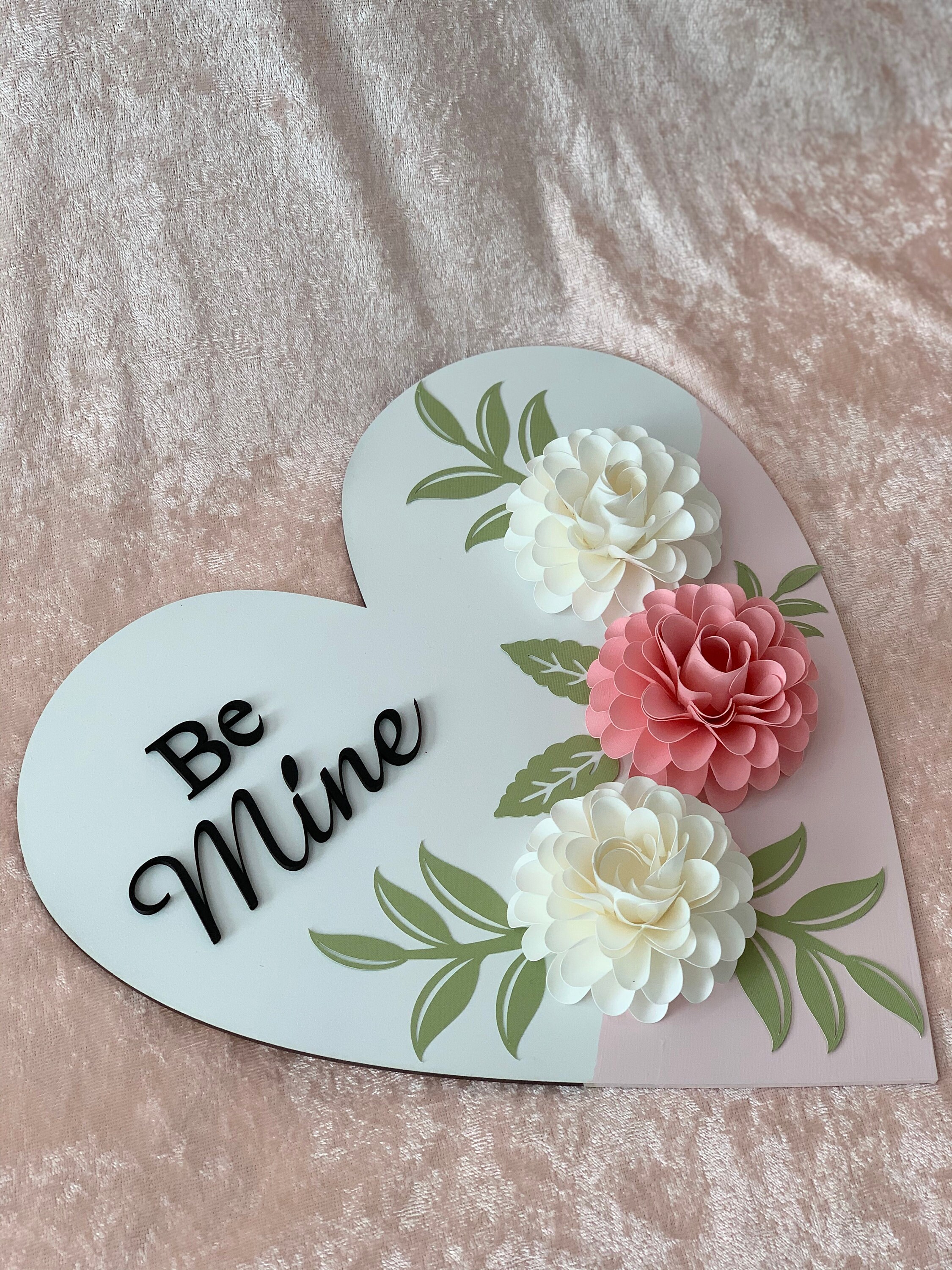 Valentines wood signs Wood Round signage Wood Heart Etsy