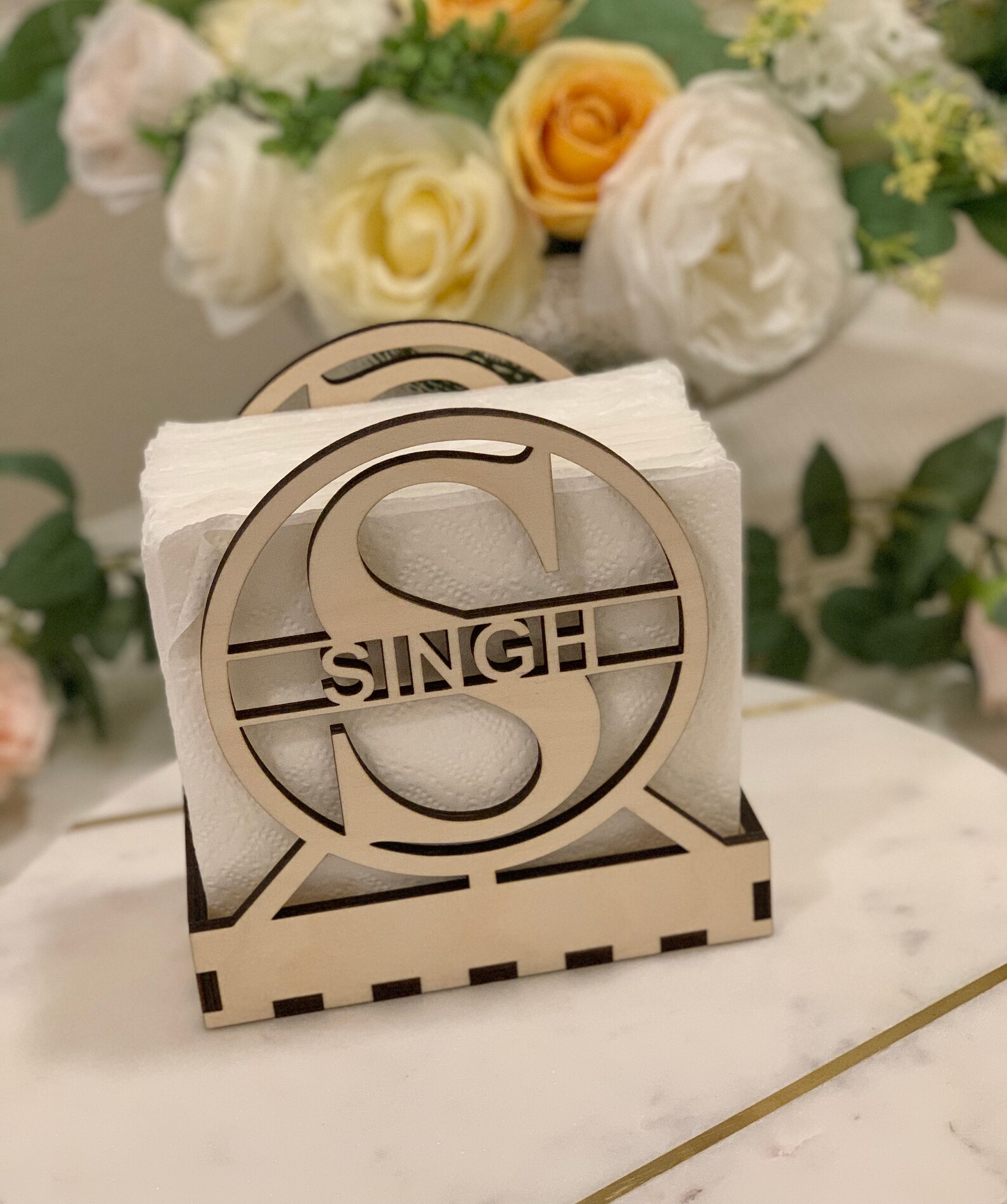 Personalized Coasters and Napkin Holder Rustic Wood Coaster Etsy