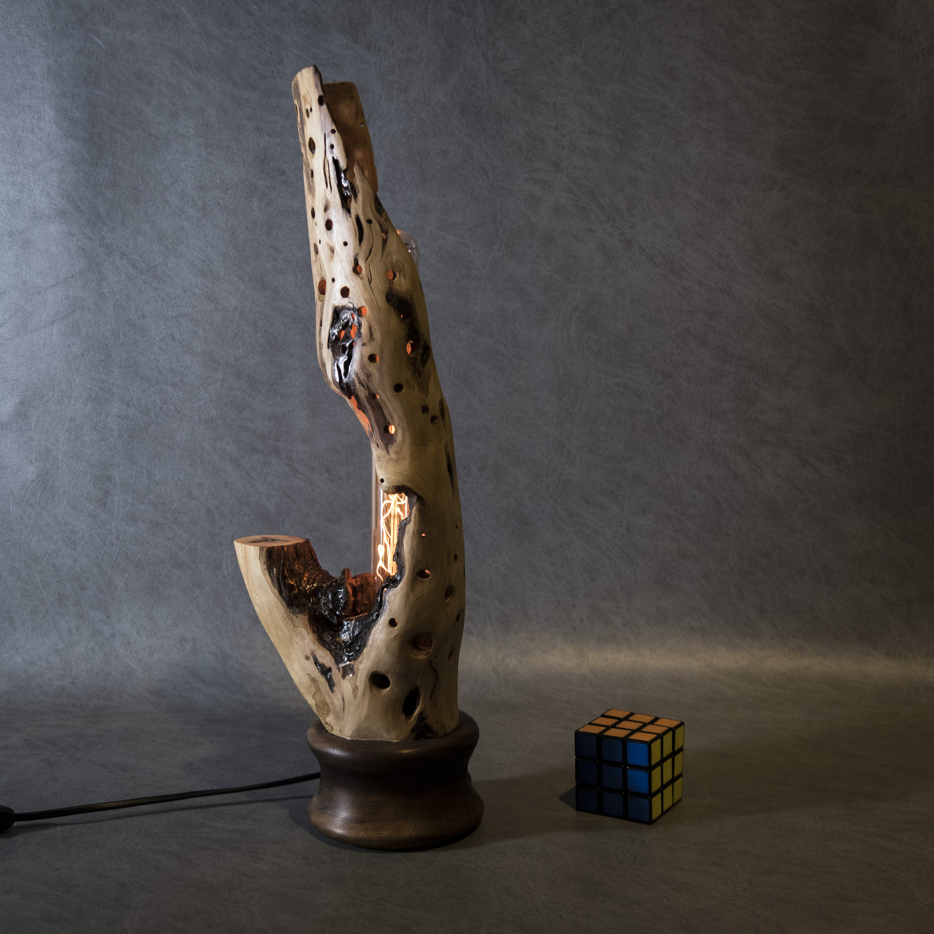 Handmade Wooden Table Lamp Etsy Canada