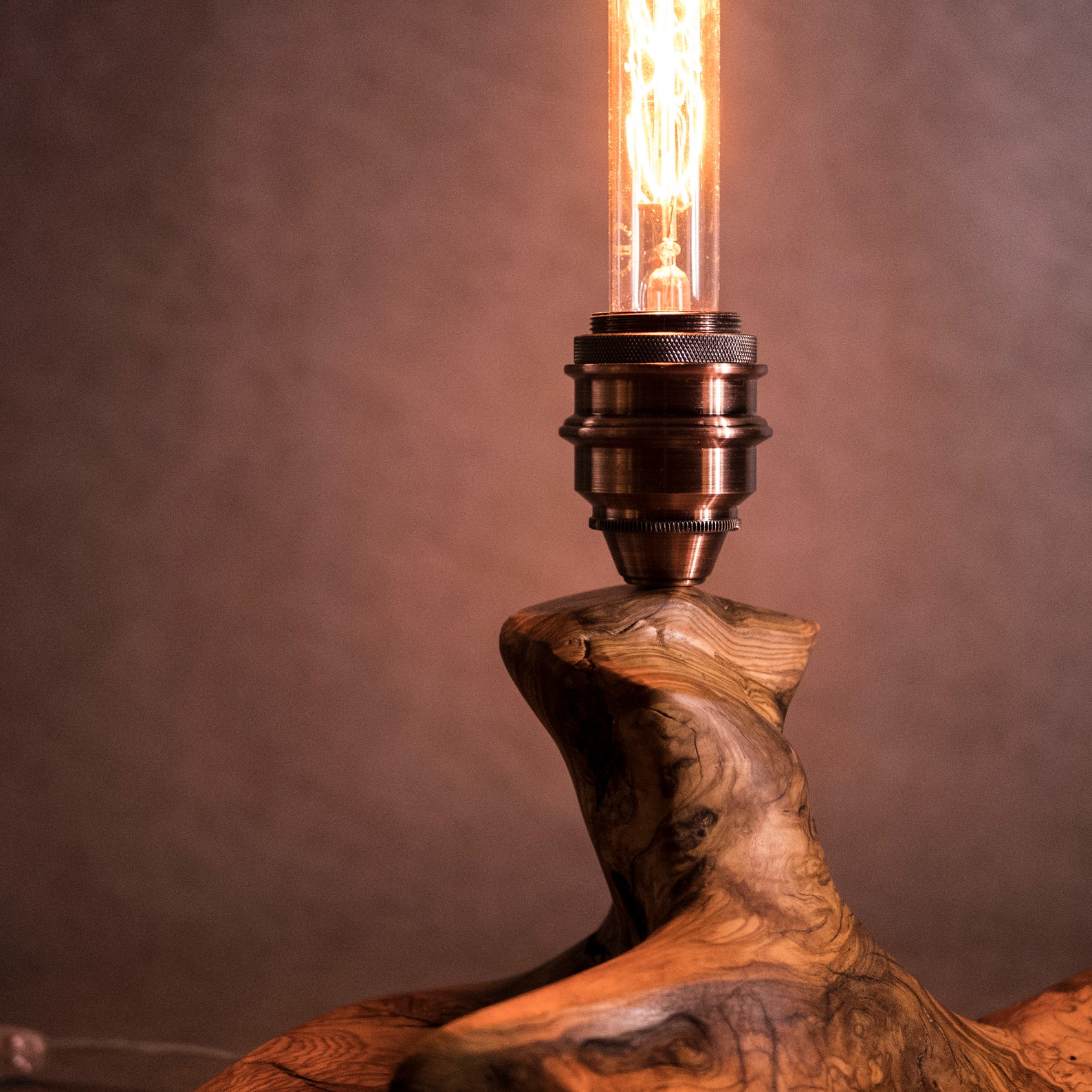 Handmade Wooden Table Lamp Etsy