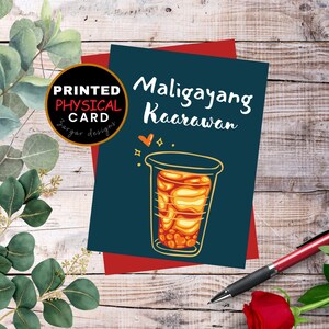 Happy birthday Greeting card/ Tagalog greetings card/ Maligayang kaarawan card/ Filipino birthday card/ Philippine greetings card