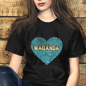 Maganda Kurzarm Unisex T-Shirt / Herz philippinisches T-Shirt / Maganda mit Herz philippinisches T-Shirt / Schönes T-Shirt / Muttertagsgeschenk