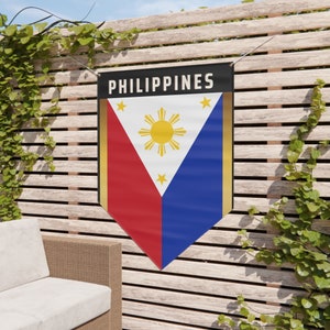 Decorative Philippine flag banner / Pennant Banner/ Philippines banner home decor outdoor/ Housewarming gift Filipino pride indoor o outdoor