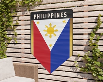 Decorative Philippine flag banner / Pennant Banner/ Philippines banner home decor outdoor/ Housewarming gift Filipino pride indoor o outdoor