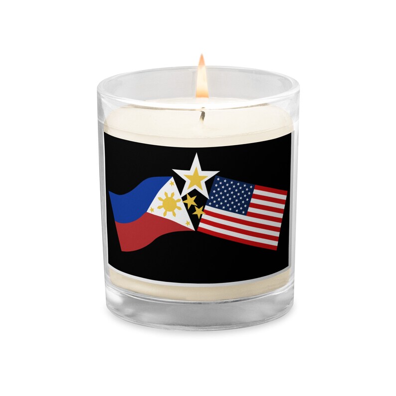 Filipino American Candle/ Filipino Pride Glass Jar Soy Wax Etsy