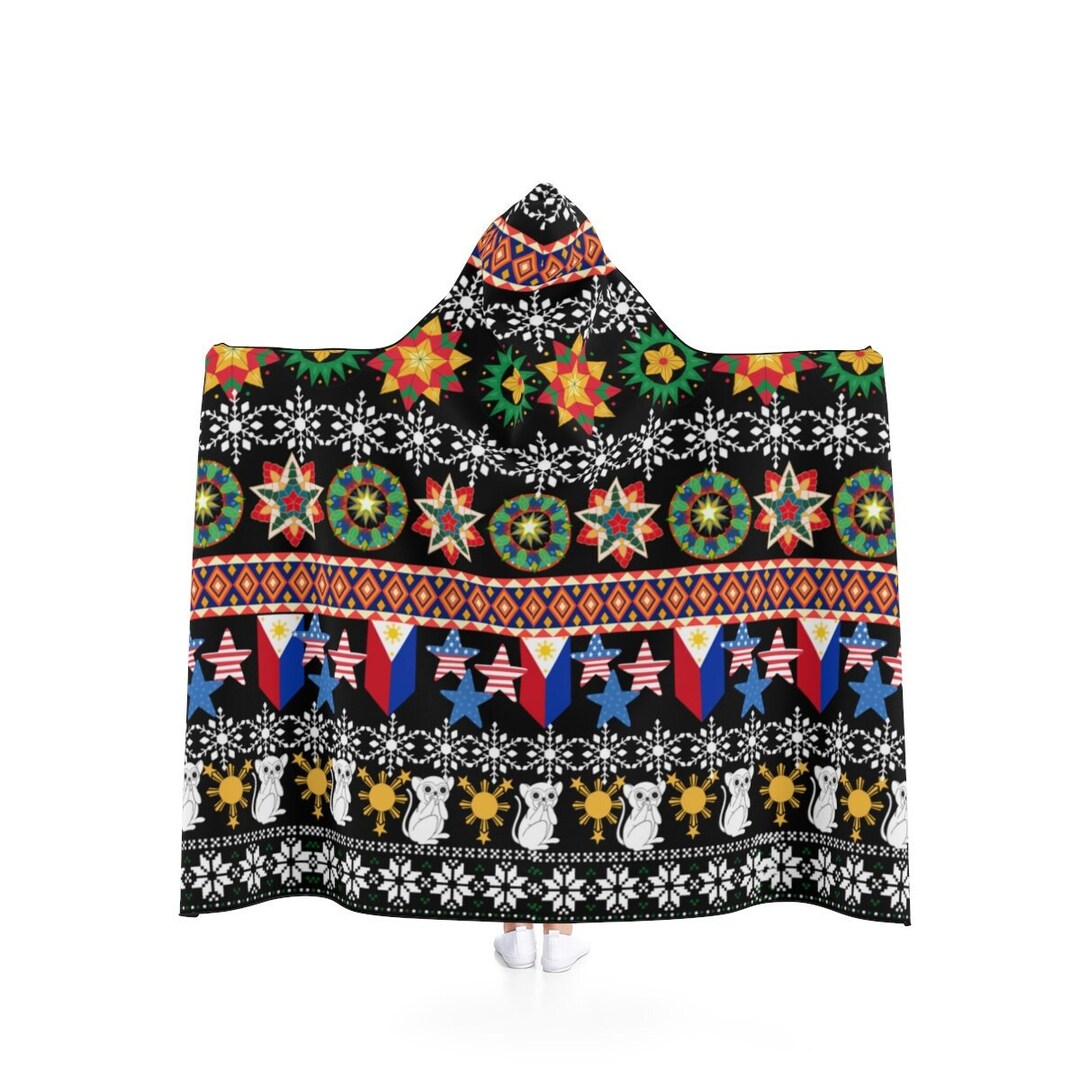 Filipino Hooded Blanket/ Philippine Flag and United Star Etsy