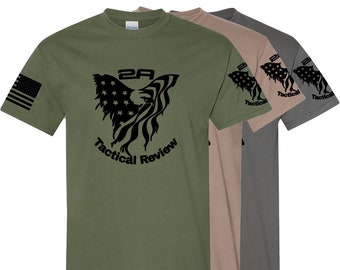 American Pride Classic Tee- Tactical Black Logo