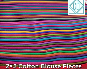 Premium Pure Cotton 2×2 Blouse pieces 80 cm