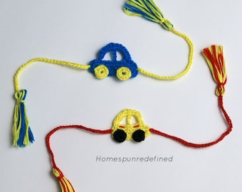 Rakhi for Kids, First Rakshabandhan, Car Rakhi, Crochet Rakhi, Rakhi for Baby, Rakhi for Toddler, Rakhi Bracelet, Rakhri