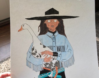 Girl with a Goose