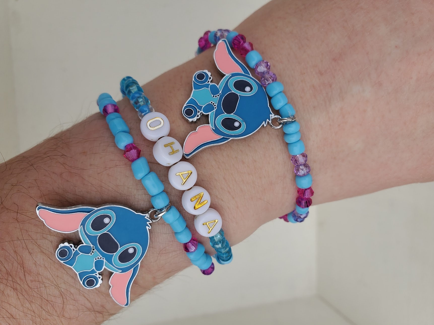 DBIMSPC Stitch Ohana Bracelet Best Friend Bracelet Friendship