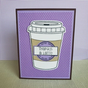 Thanks a Latte Thank You Cards (Set of 5)