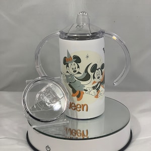 Halloween Sippy cup - Mickey and Minnie Fly