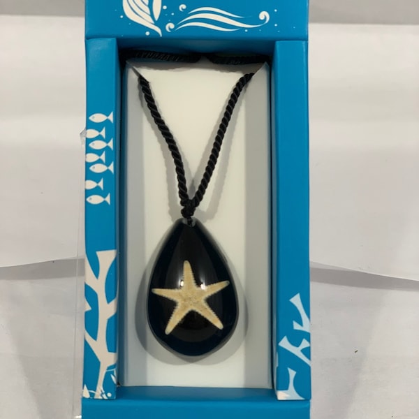Starfish Necklace Teardrop