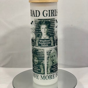 Bicchiere in vetro satinato - Bad Girls