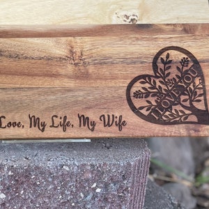 Wood Paddle Board - Love, Life, Wife