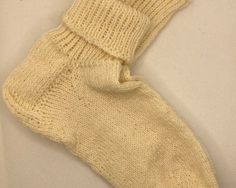 Handknit Socks in Wool Blend