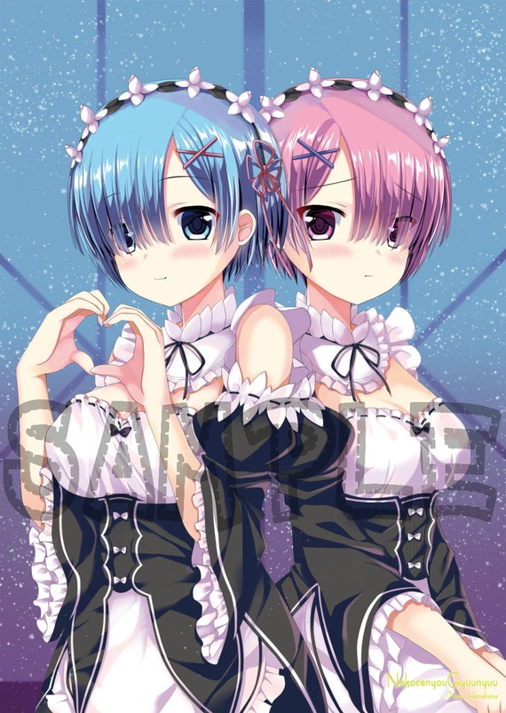 Re:zero RAM and Rem's Yuki Doujin Art Print anime - Etsy Ireland Re:zero RAM and Rem's Yuki Doujin Art Print anime - Etsy Ireland