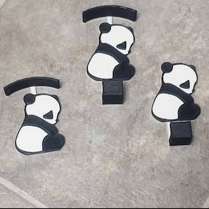 1&quot; Panda Ear/Bag Wall Hook, Ear Wall Hook, Headband/Bag Hanger, Bag Display, Ear/Bag Wall Hanger 3D Printed