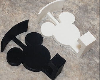 1" Mouse Ear/Bag Wall Hook, Mouse Ear/Bag Display, Headband/Bag Hanger, Headband/Bag Display, Ear/Bag Wall Hanger 3D Printed