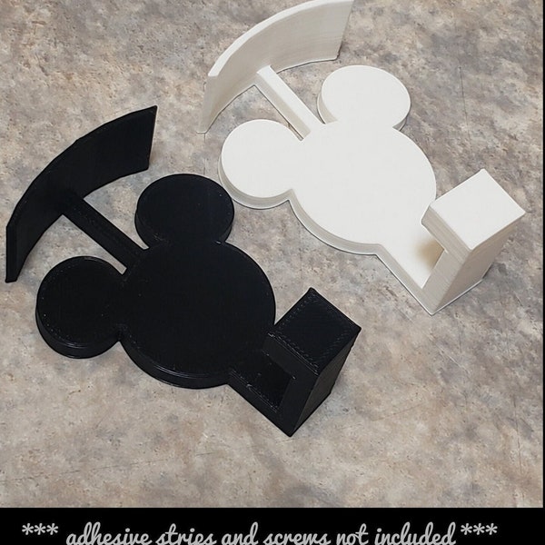 1" Mouse Ear/Bag Wall Hook, Mouse Ear/Bag Display, Headband/Bag Hanger, Headband/Bag Display, Ear/Bag Wall Hanger 3D Printed