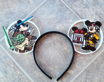 Jedi/Rebel Mouse and Droid 3D Printed Mouse Ears