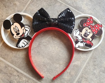 Mr. and Mrs. Mouse Face 3D Printed Mouse Ears