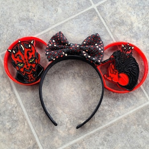 Sith Lord 3D Printed Mouse Ears