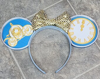 Pumpkin Carriage and Clock 3D Printed Mouse Ears