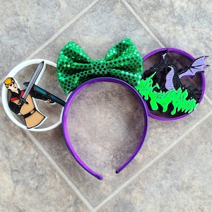 Dragon and Prince 3D Printed Mouse Ears
