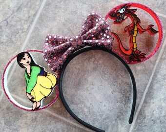 Chinese Princess and Dragon 3D Printed Mouse Ears