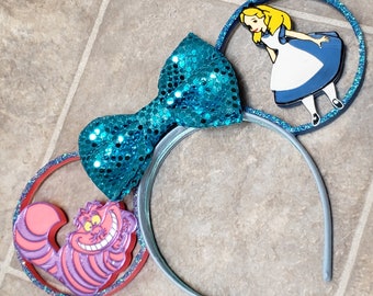 Alice and Cat 3D Printed Mouse Ears