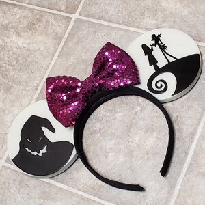 Pumpkin King, Ragdoll, and Boogeyman Glow in the Dark 3D Printed Mouse Ears