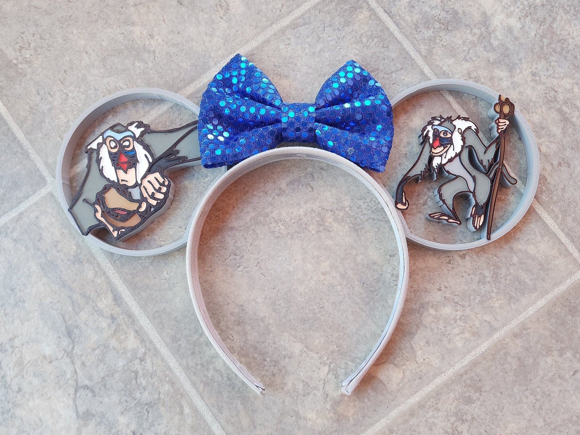 Disney Rapunzel rhinestone 3D printed custom Minnie Mouse ears ??OMG?? These brand new mini pluses for the your own  main image 4