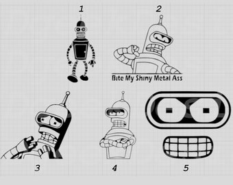 Futurama Bender Decal
