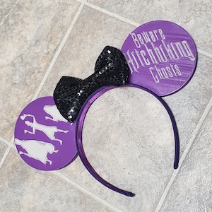Beware Hitchhiking Ghosts Glow In The Dark 3D Printed Mouse Ears
