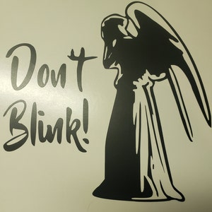 Dalek, Tardis, Weeping Angel Decal 2. Weeping Angel