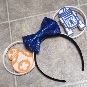 Droids BB Unit and R Unit 3D Printed Mouse Ears