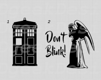 Dalek, Tardis, Weeping Angel Decal