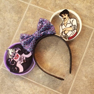 Sea Witch and Prince 3D Printed Mouse Ears
