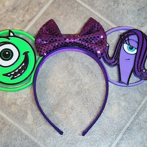 Monster Couple Close Up 3D Printed Mouse Ears